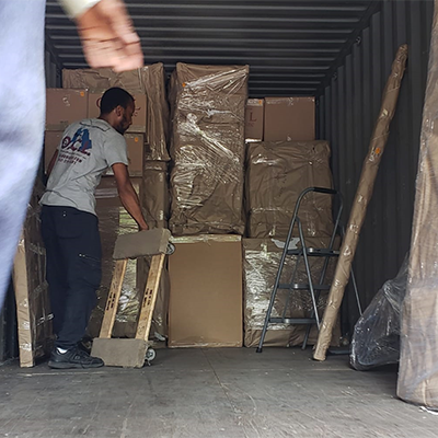 OCL Moving Inc. packing the truck