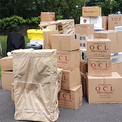 OCL Moving Inc. moving boxes